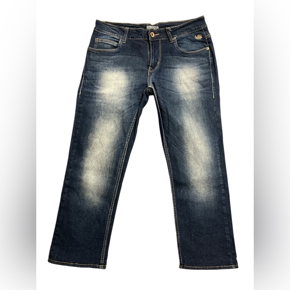 Vintage Y2K stone wash denim jeans size 34-36